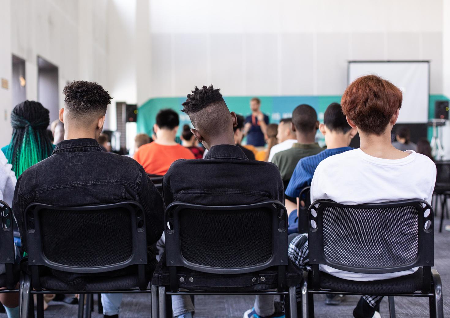Students in a classroom